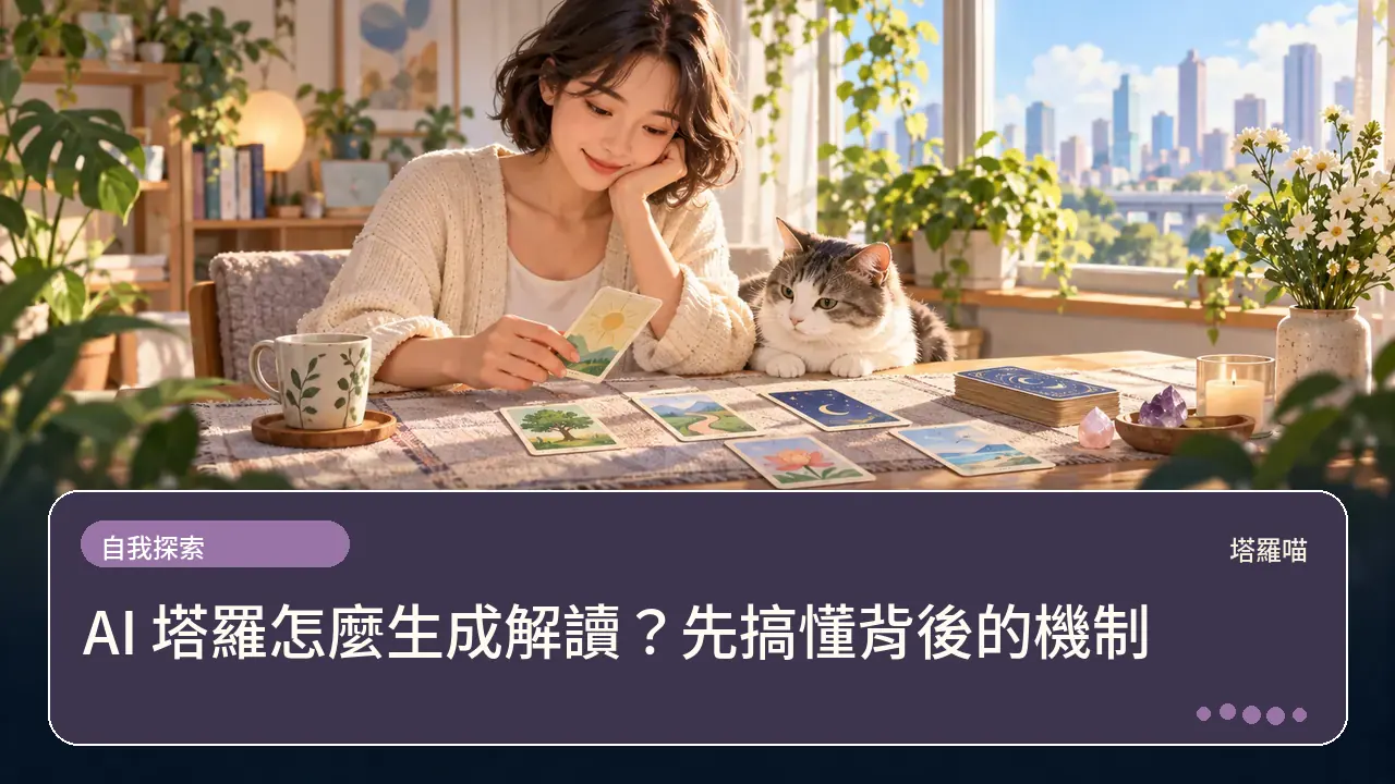 AI 塔羅怎麼生成解讀？先搞懂背後的機制主題插畫