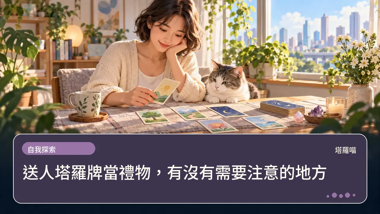 送人塔羅牌當禮物,有沒有需要注意的地方主題插畫