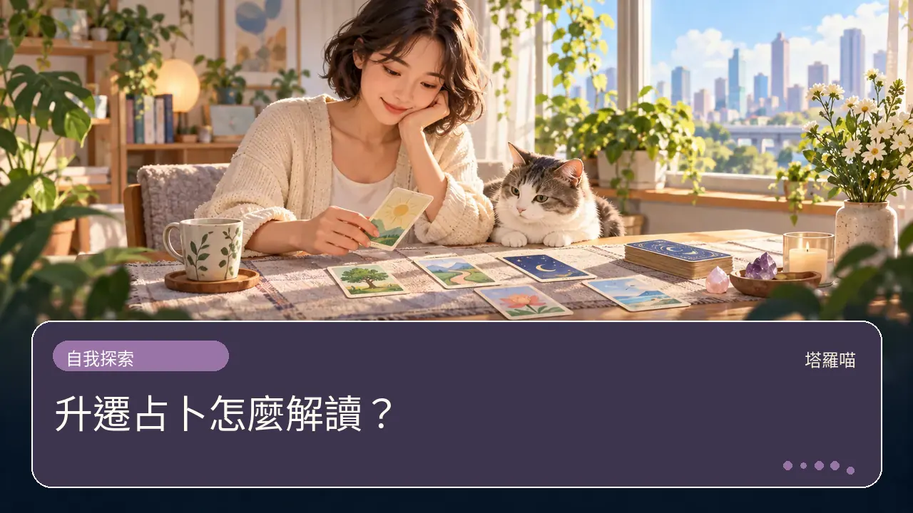 升遷占卜怎麼解讀?主題插畫
