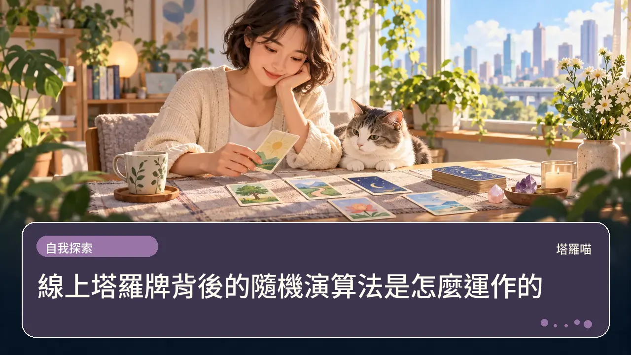 線上塔羅牌背後的隨機演算法是怎麼運作的主題插畫