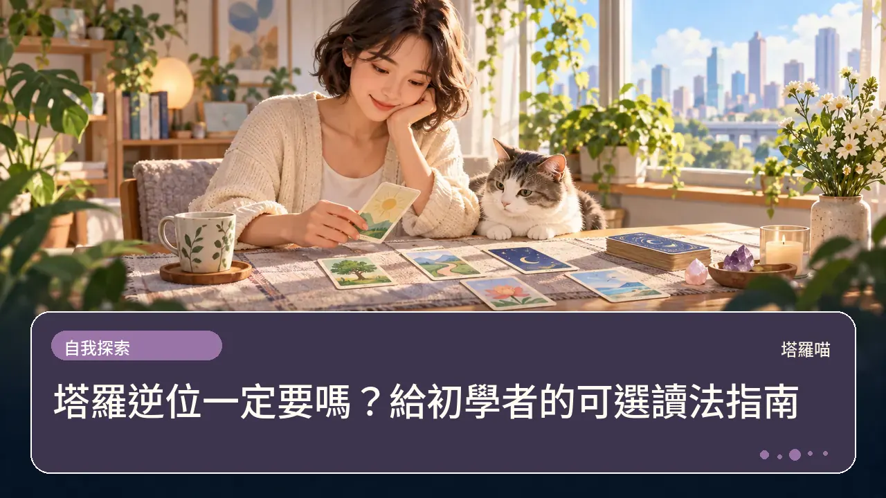 塔羅逆位一定要嗎?給初學者的可選讀法指南主題插畫
