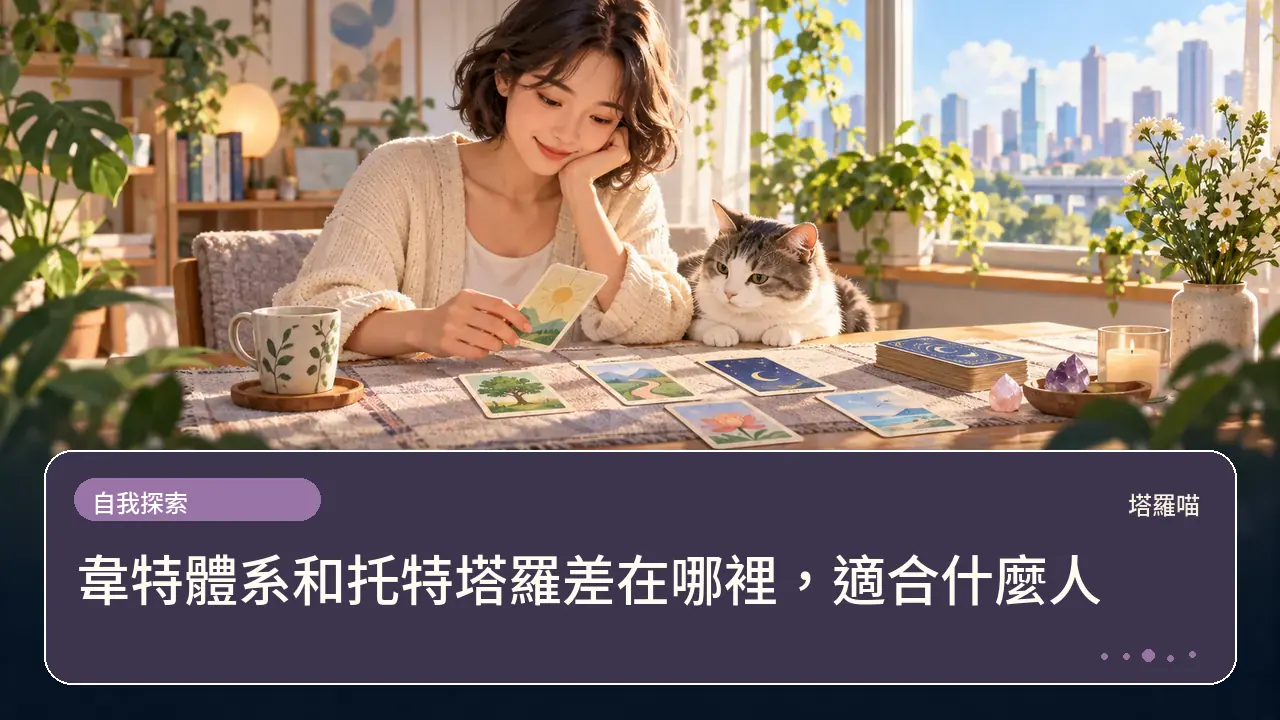 韋特體系和托特塔羅差在哪裡,適合什麼人主題插畫