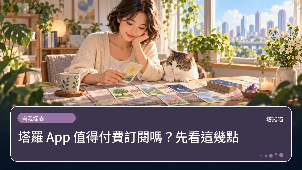 塔羅 App 值得付費訂閱嗎?先看這幾點主題插畫